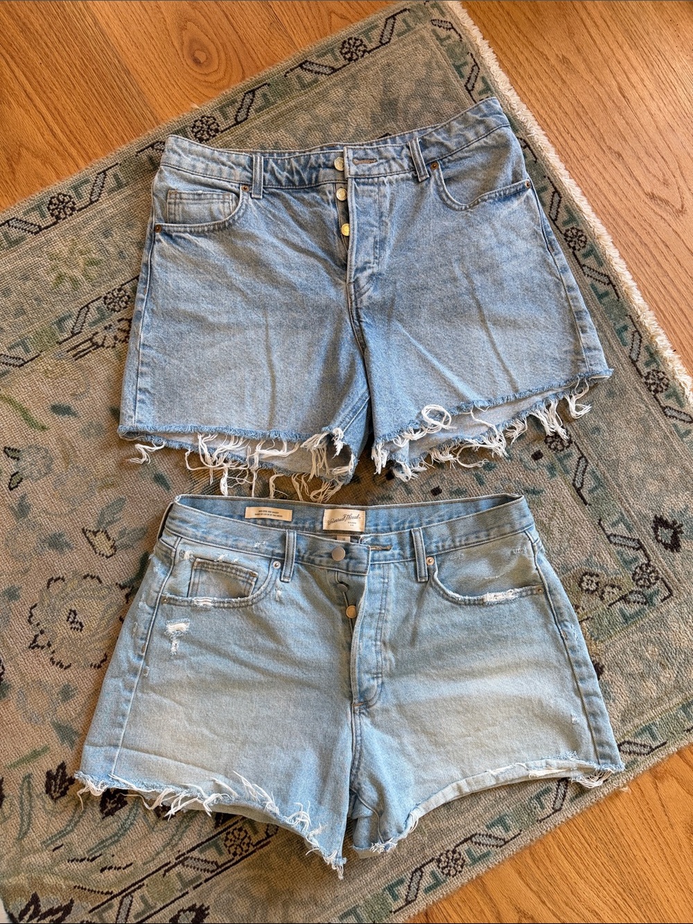 Two Pairs Size 10 Denim Shorts - H&M and Universal Thread
